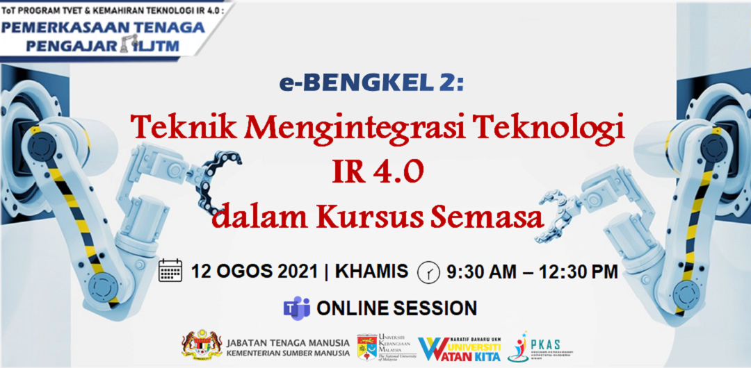P01_e-BENGKEL 2: Teknik Mengintegrasi Teknologi  IR 4.0  dalam Kursus Semasa