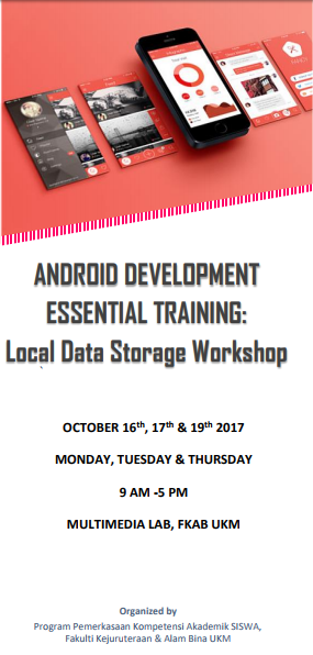ANDROID DEVELOPMENT ESSENTIAL TRAINING: LOCAL DATA STORAGE WORKSHOP